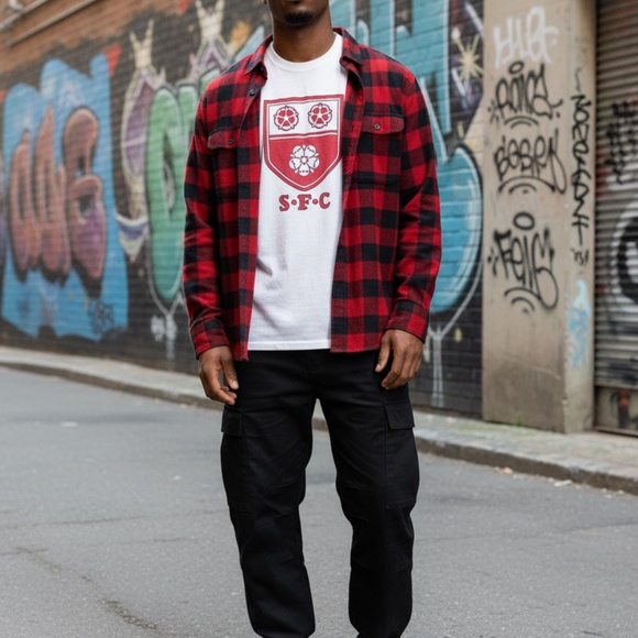 Hanes S.F.C. Crest Graphic Tee White Regular - Picture 3 of 4